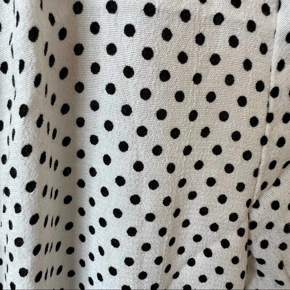 Zara TRF Polka Dot Ruffle Wrap Romper Size XS White & Black 14489 - Picture 6 of 14